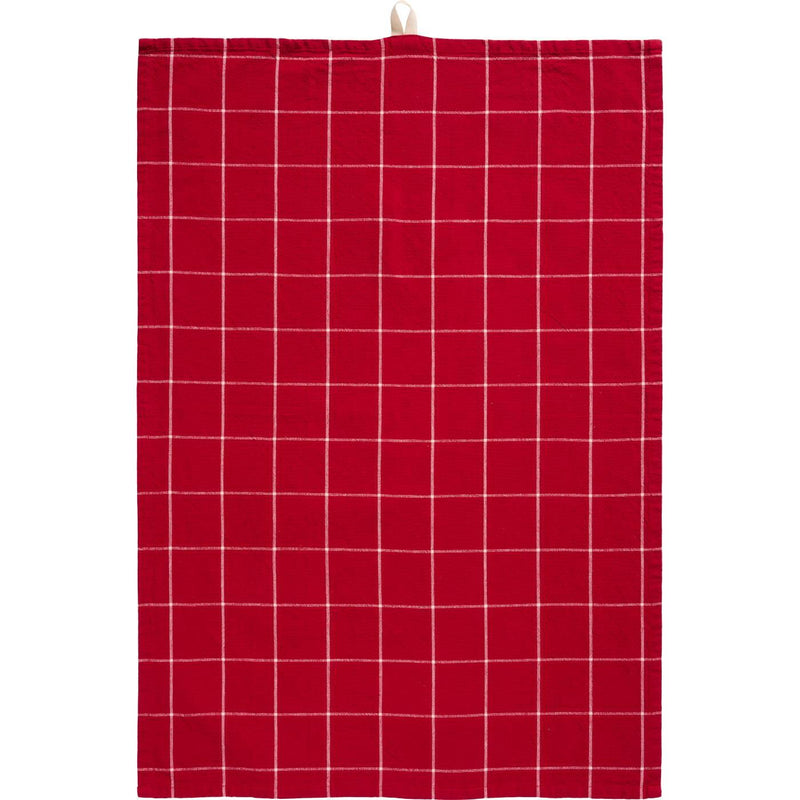 Red Checked Tea Towel