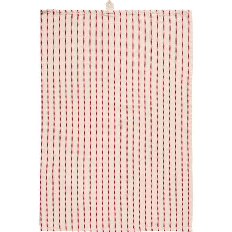 Red Woven Tea Towel