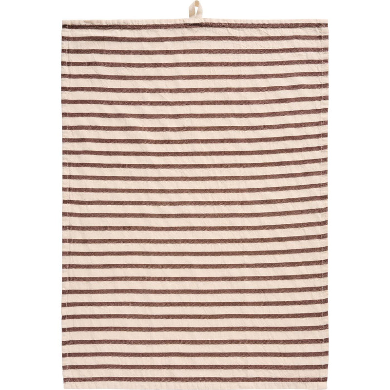 Striped Brown Tea Towel