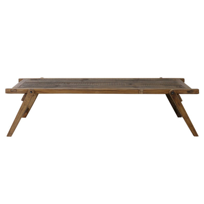 Rustic Wood Brown Coffee Table
