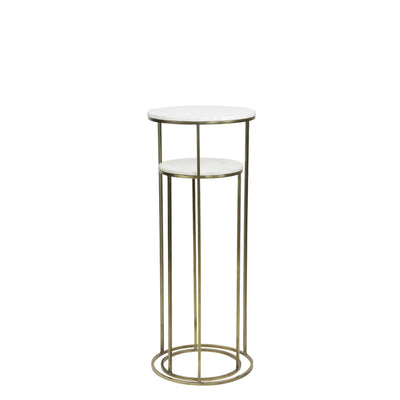 S/2 Marble & Bronze Tables