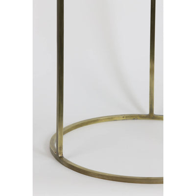 S/2 Marble & Bronze Tables
