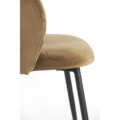 Brown Velvet Dining Chair