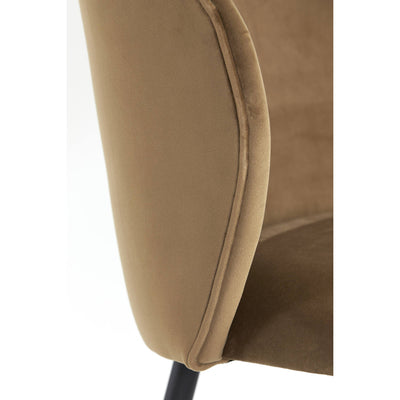 Brown Velvet Dining Chair