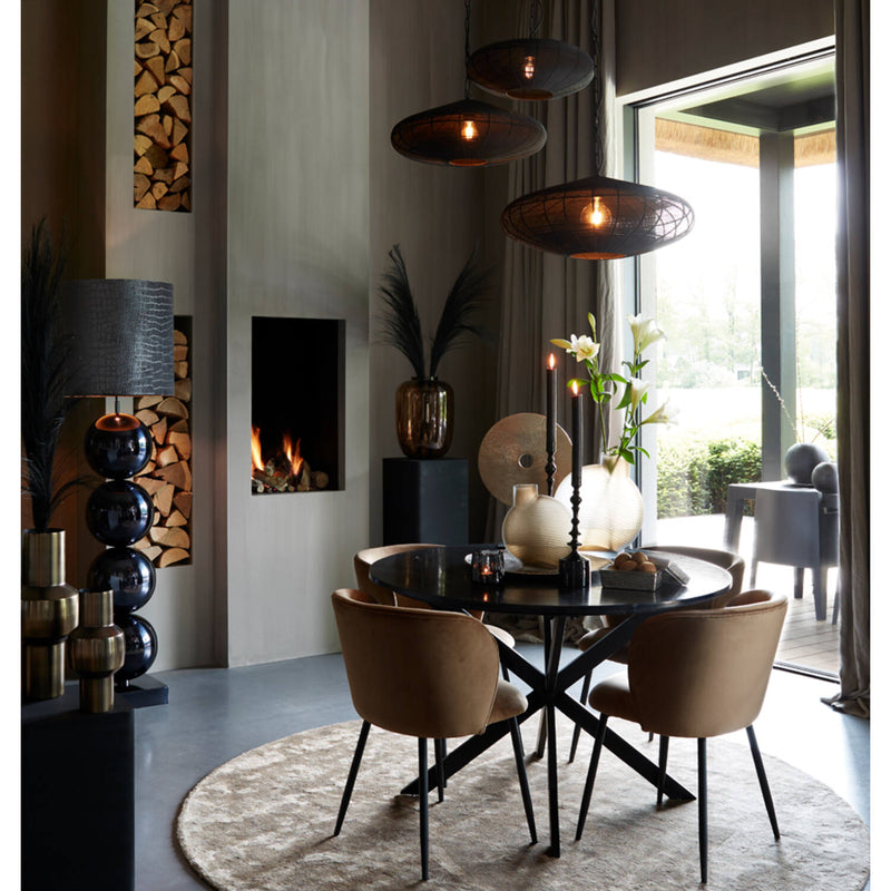 Brown Velvet Dining Chair
