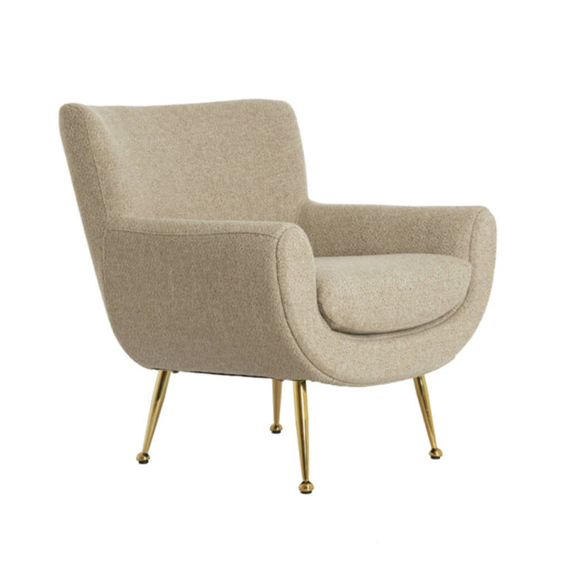 VINA Beige & Gold Chair