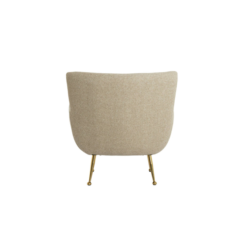 VINA Beige & Gold Chair