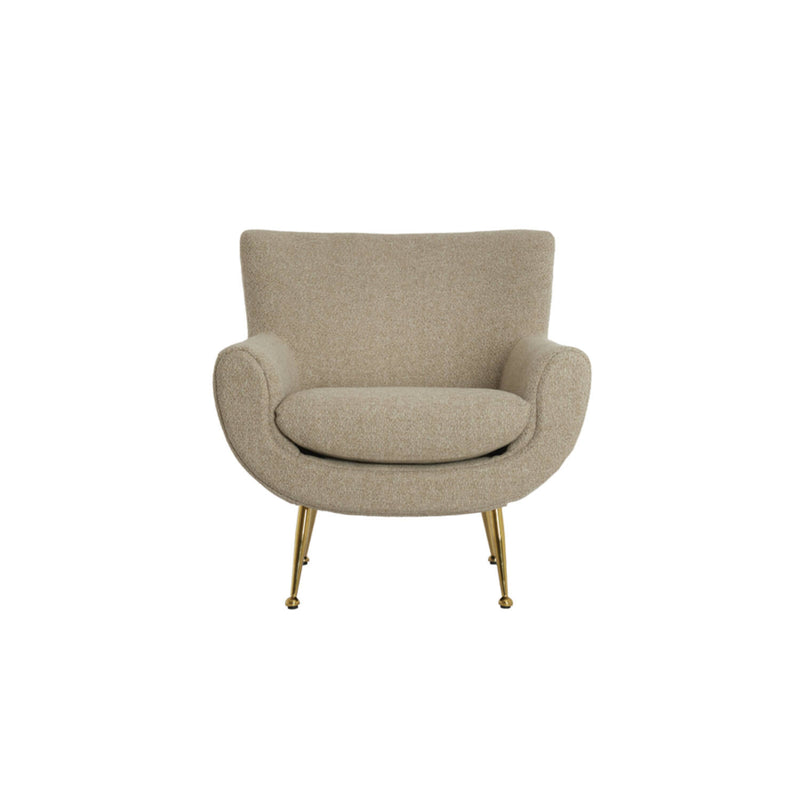 VINA Beige & Gold Chair