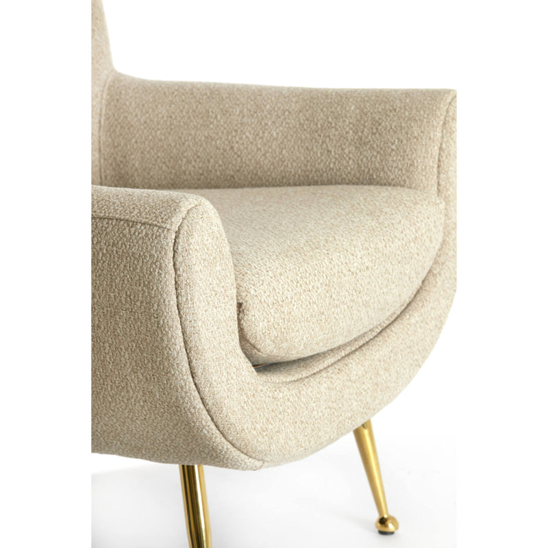 VINA Beige & Gold Chair
