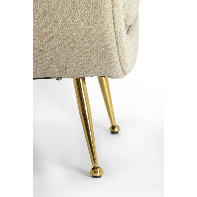 VINA Beige & Gold Chair