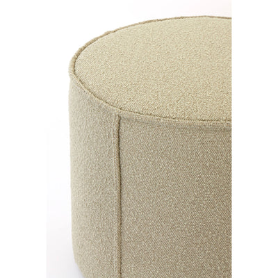 Caramel Round Boucle Pouf