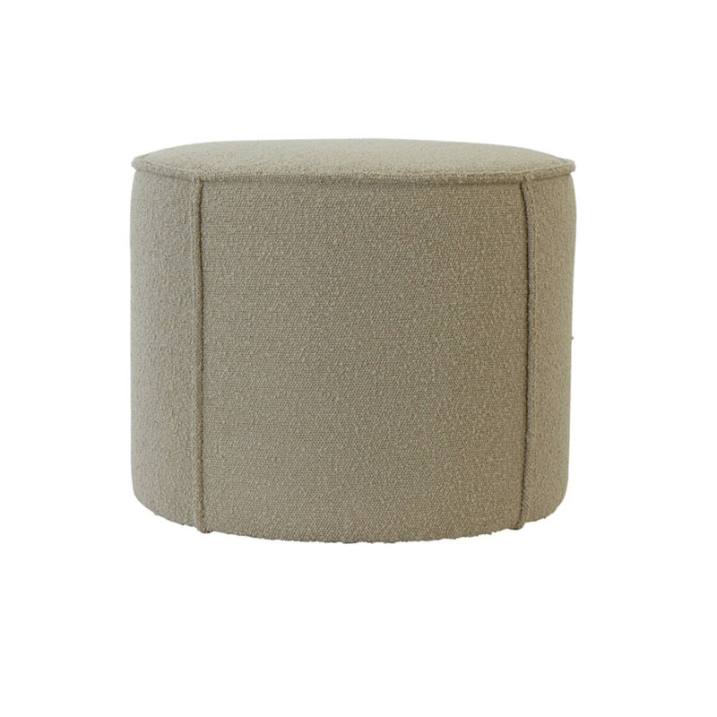 Caramel Round Boucle Pouf