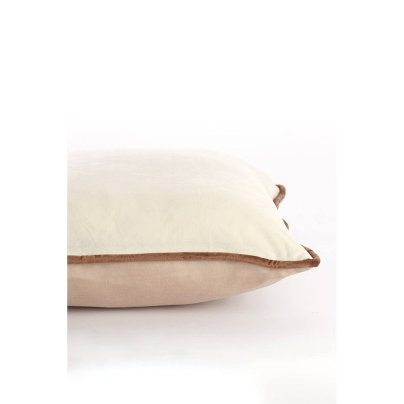 45x45cm Cream W/ Sand Edge Cushion