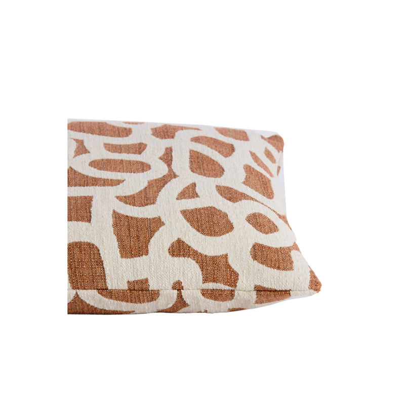 Terracotta & Cream Swirl Cushion 45x45cm