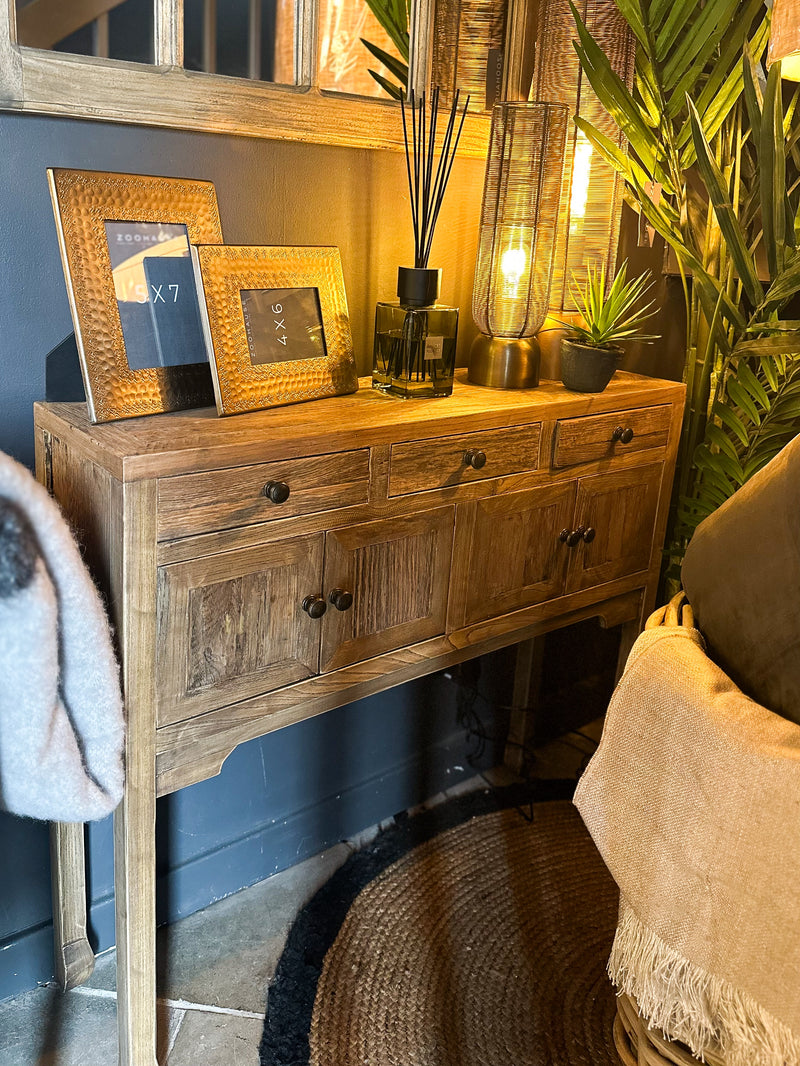 Reclaimed Oak Small Console Table