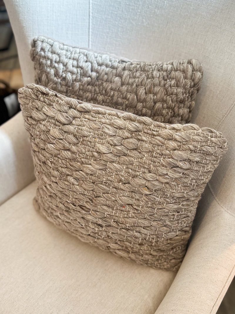 TRENT Beige Textured Cushion 45x45cm