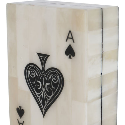 Bone Inlay Playing Card Box