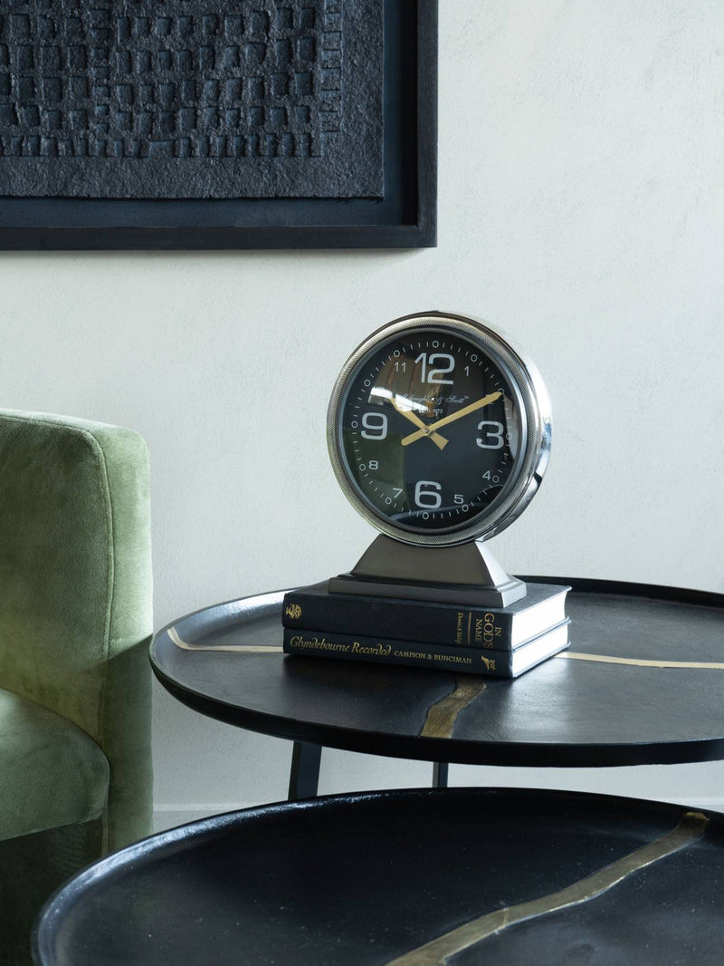 32cm Nickel Aviation Mantel Clock