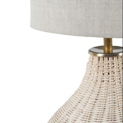 Natural Rattan Lamp With Drum Shade