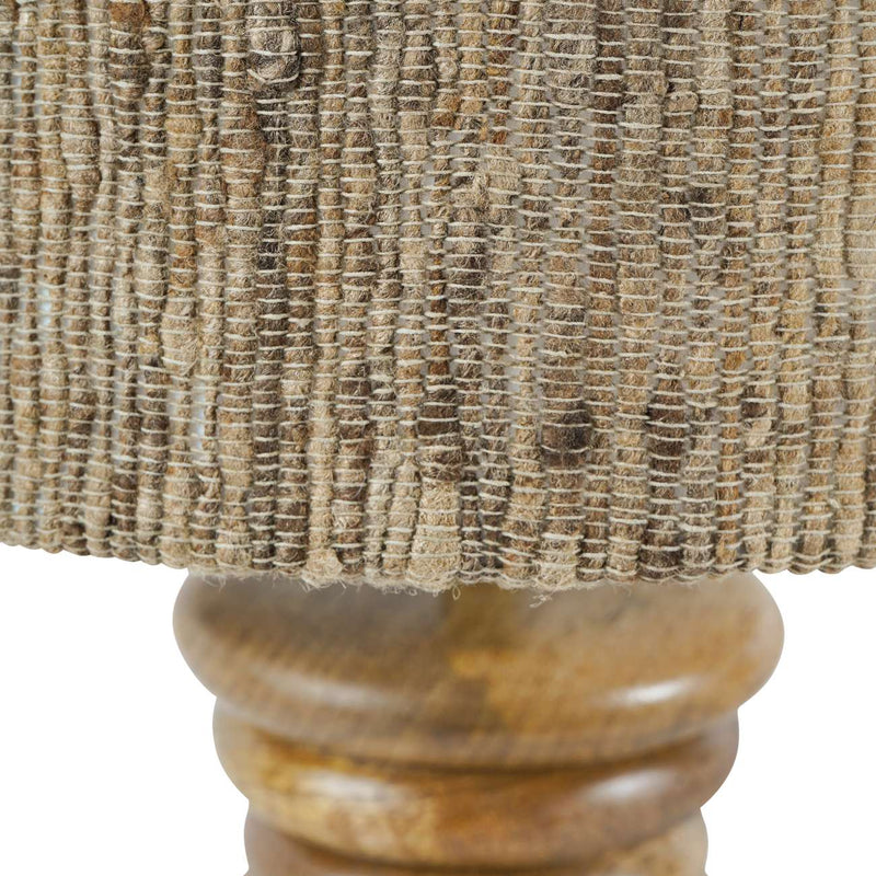 Sculpted Wooden Table Lamp
