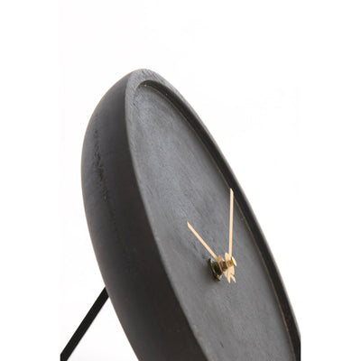 VETA 20cm Dark Mango Wood Clock