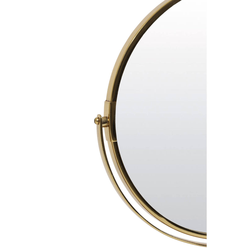 Gold/Marble Base Table Mirror