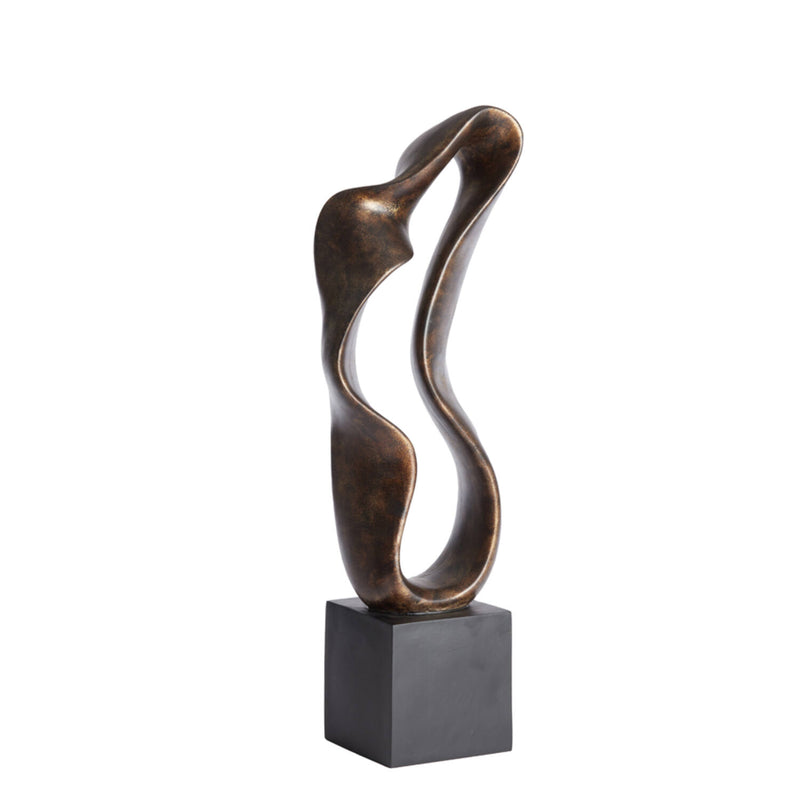 69.5cm Antique Bronze Abstract Wave Ornament