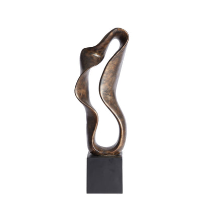 69.5cm Antique Bronze Abstract Wave Ornament