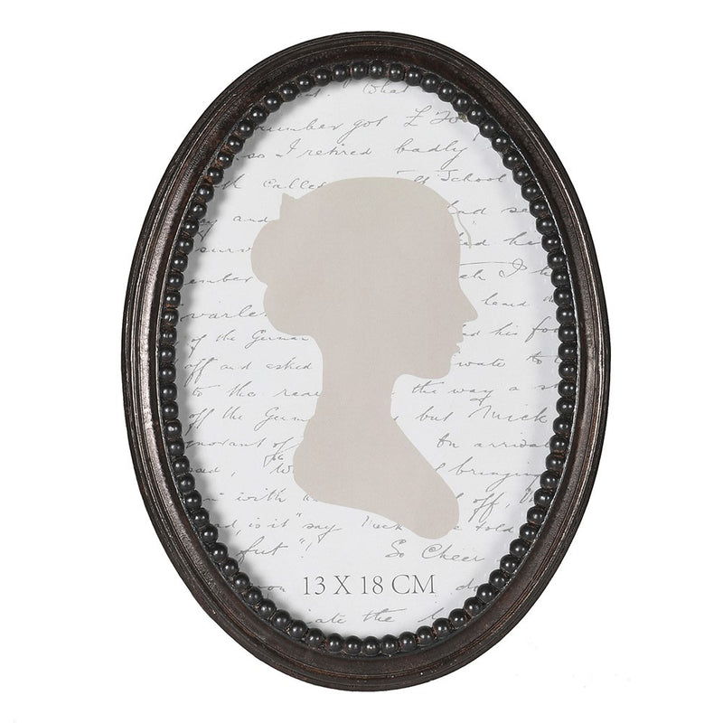 5x7 Black Oval Photo Frame