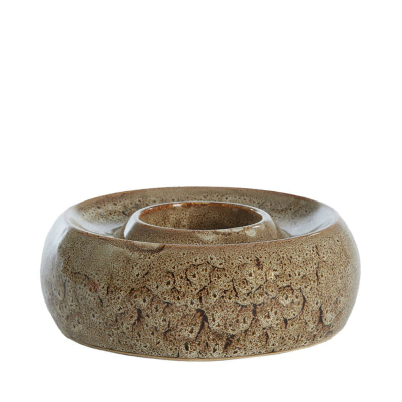 7.5cm Brown Textured Tealight Holder