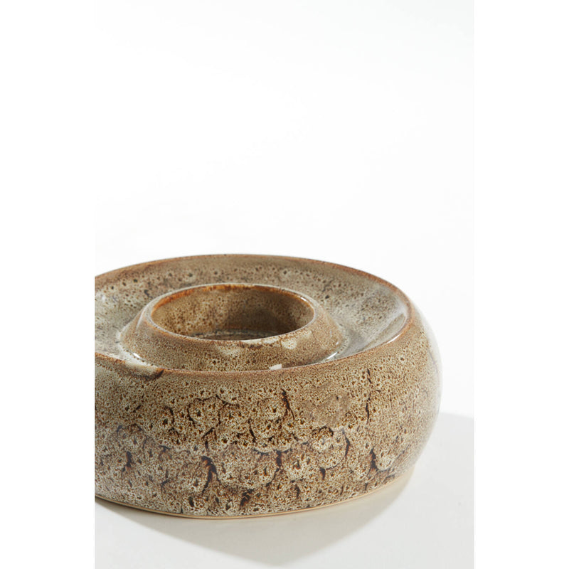 7.5cm Brown Textured Tealight Holder