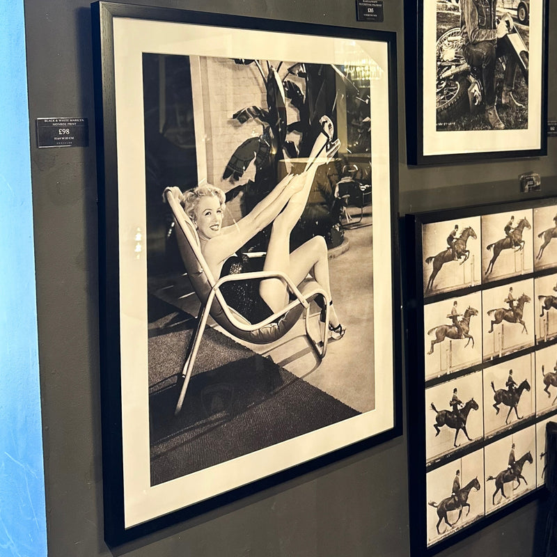 Black & White Marilyn Monroe Print