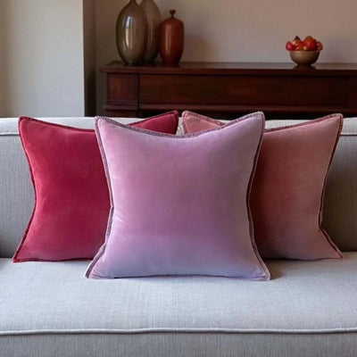 Brick Red Velvet Cushion 50x50cm