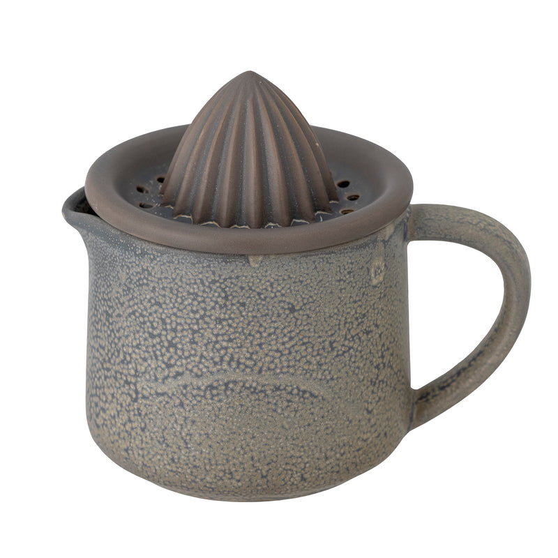 Kelli Lemon Juicer, Grey Stoneware