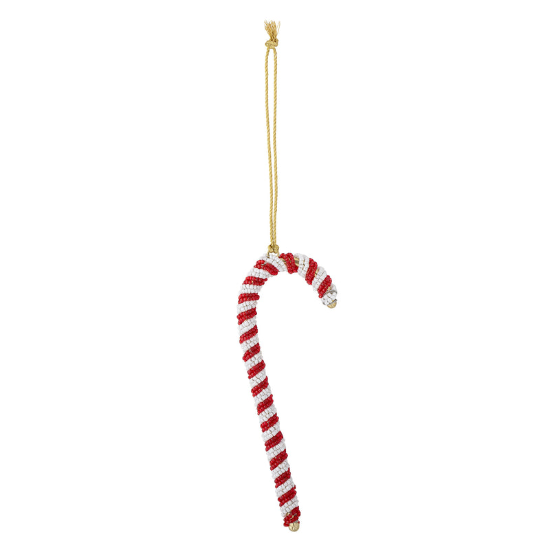 Glass Candy Cane Decoration