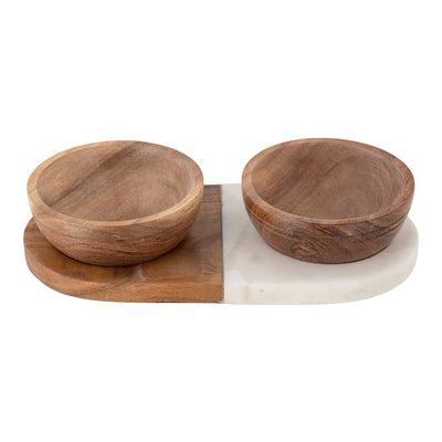 Salt & Pepper Pots, Brown, Acacia