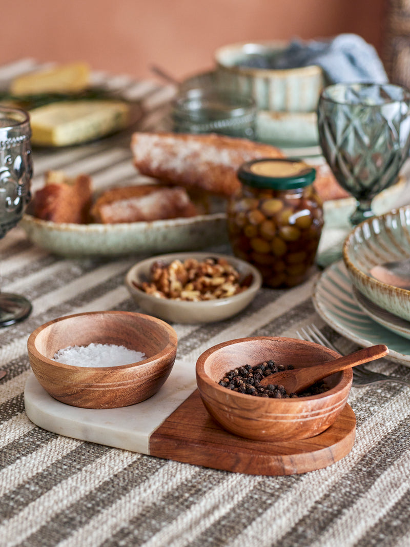 Salt & Pepper Pots, Brown, Acacia