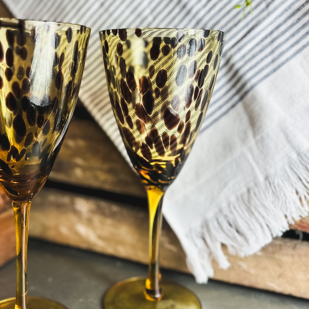 Leopard Print Goblet Glass – Zoohause