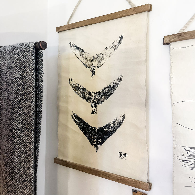 Whale Tail Hanging Print