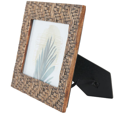 10x15cm Brown Woven Effect Photo Frame