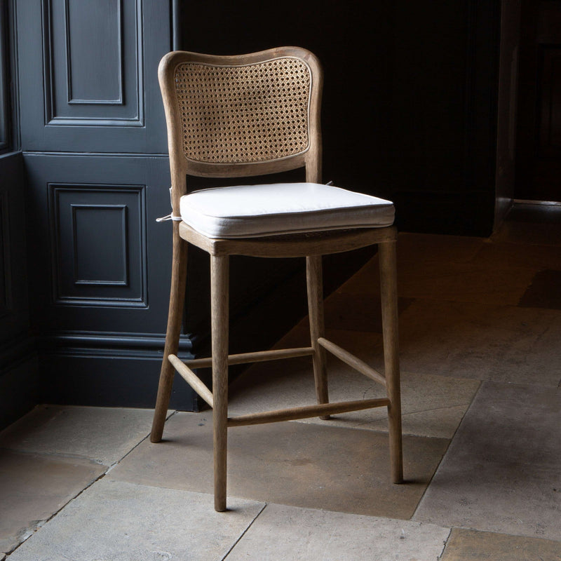 Cream & Wood Barstool