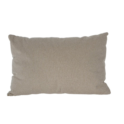 Neutral Leaf Patterned Cushion 60x40cm