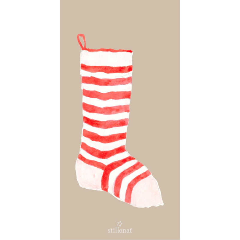 16pc Christmas Stocking Napkin