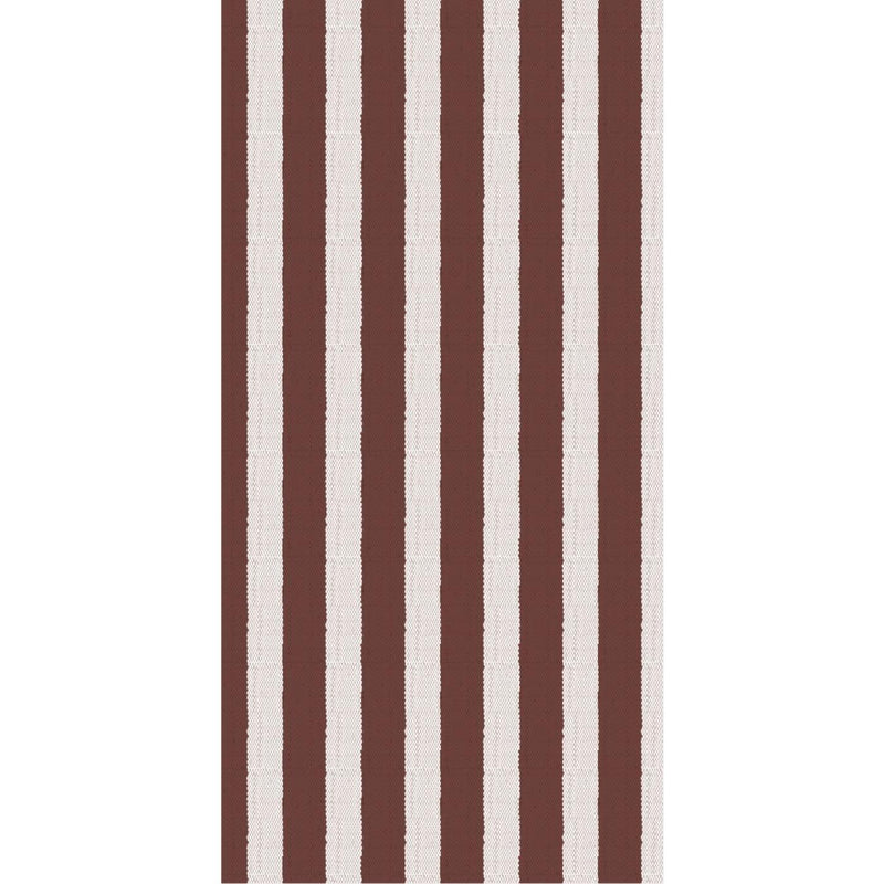 16pc Brown Striped Napkins