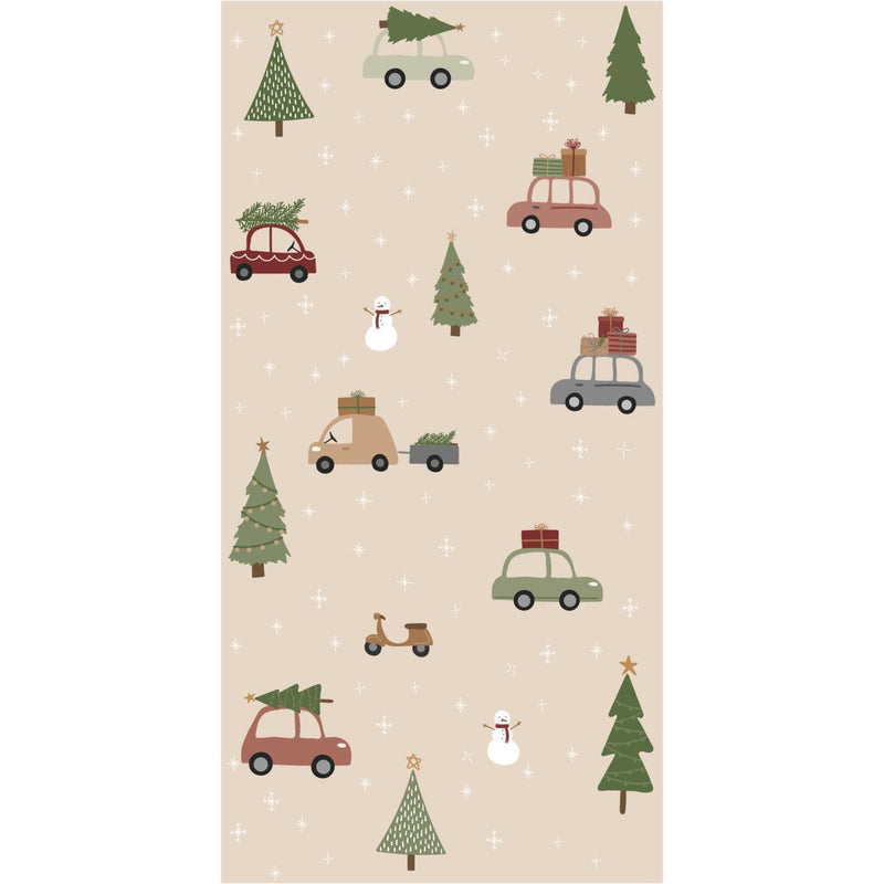 16pcs Cars & Christmas Trees Napkin