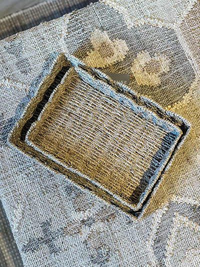 S/2 Scallop Edge Seagrass Trays
