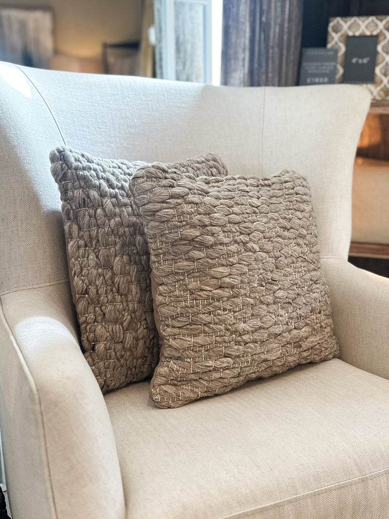 TRENT Beige Textured Cushion 45x45cm