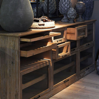 Wooden Multi Drawer Sideboard