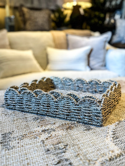 S/2 Scallop Edge Seagrass Trays