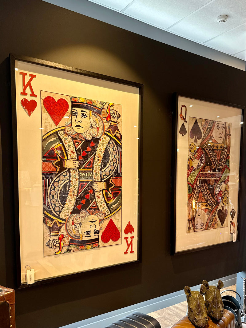 Queen of Spades Collage Wall Art